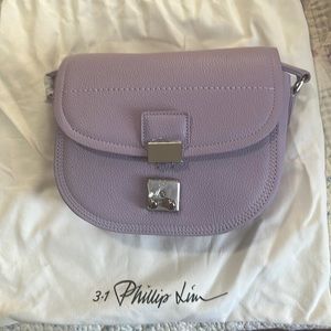 3.1 Philip Lim Pashto Saddle Crossbody-Lavender